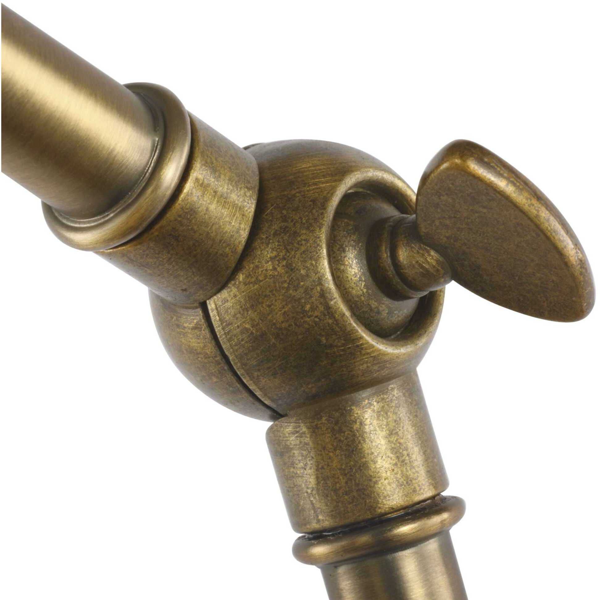 Hinton 18 inch 60.00 watt Vintage Brass Swing Arm Wall Light