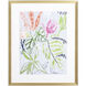 Tropical Blooms Green and Pink and Yellow and Orange Framed Art, Propac