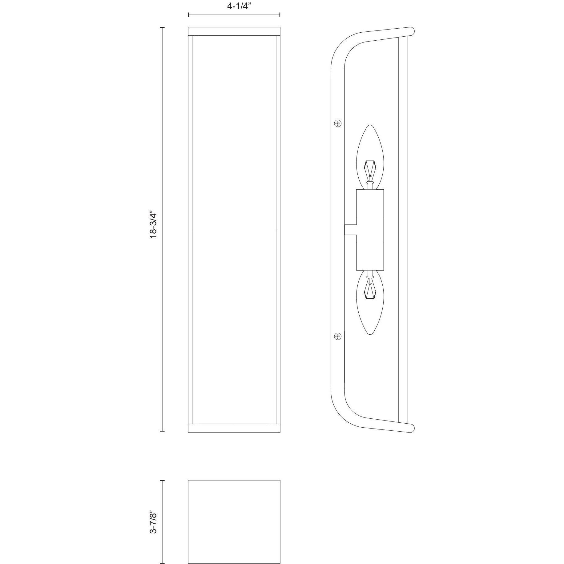Abbott Wall/Vanity Light Wall Light in Polished Nickel