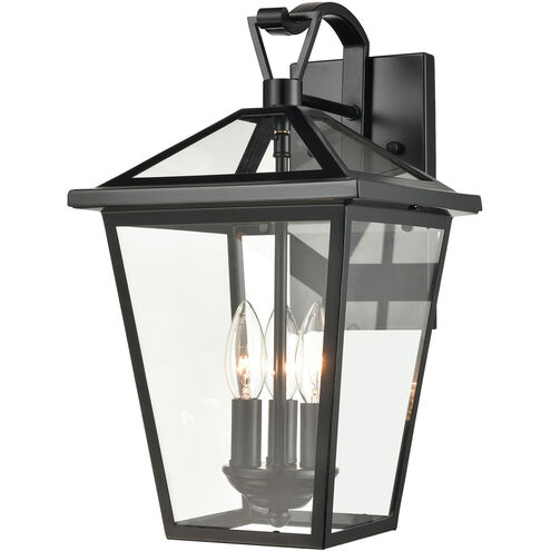 Sabana 3 Light 16 inch Black Outdoor Wall Sconce