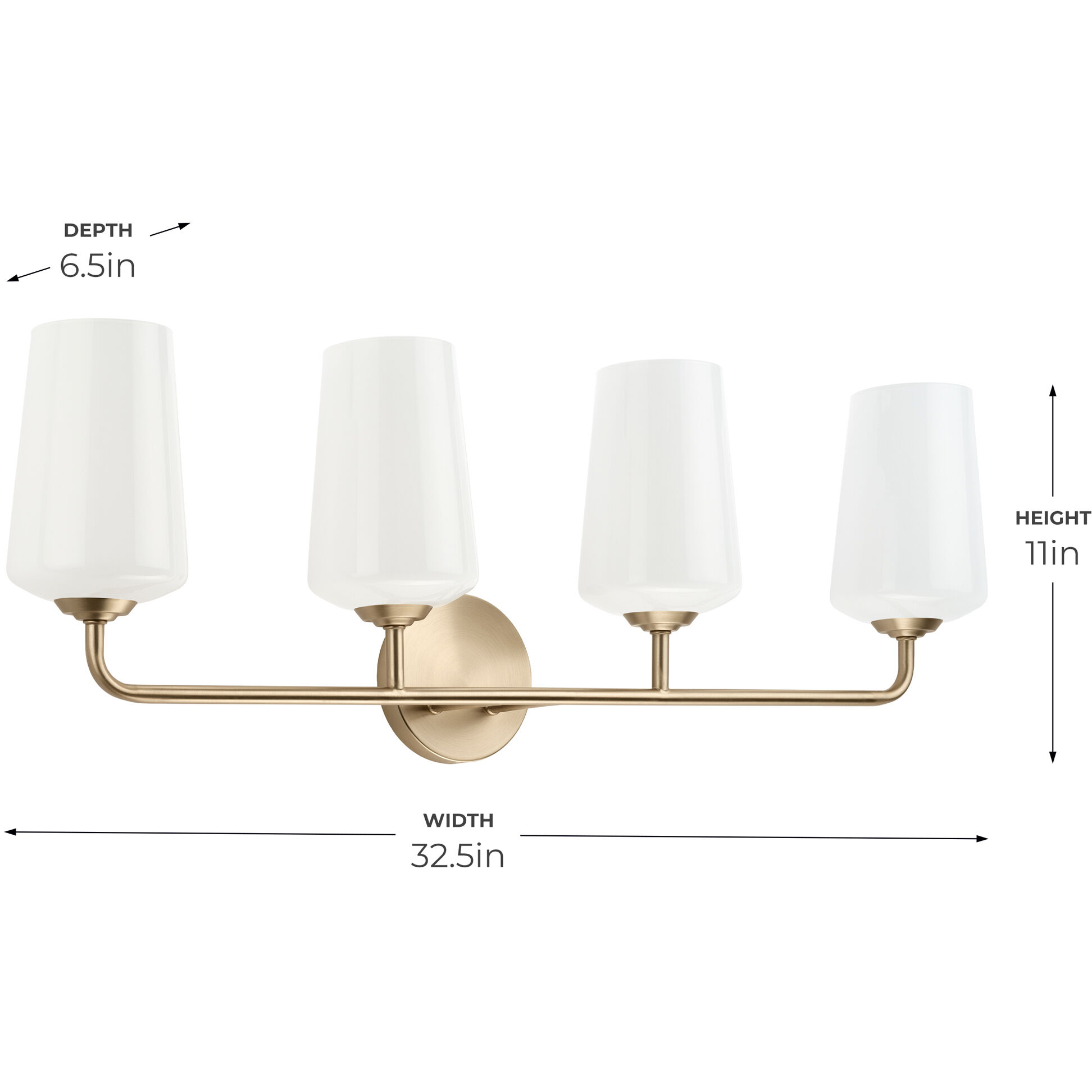 Celino 4 Light 32.5 inch Champagne Bronze Vanity Light Wall Light