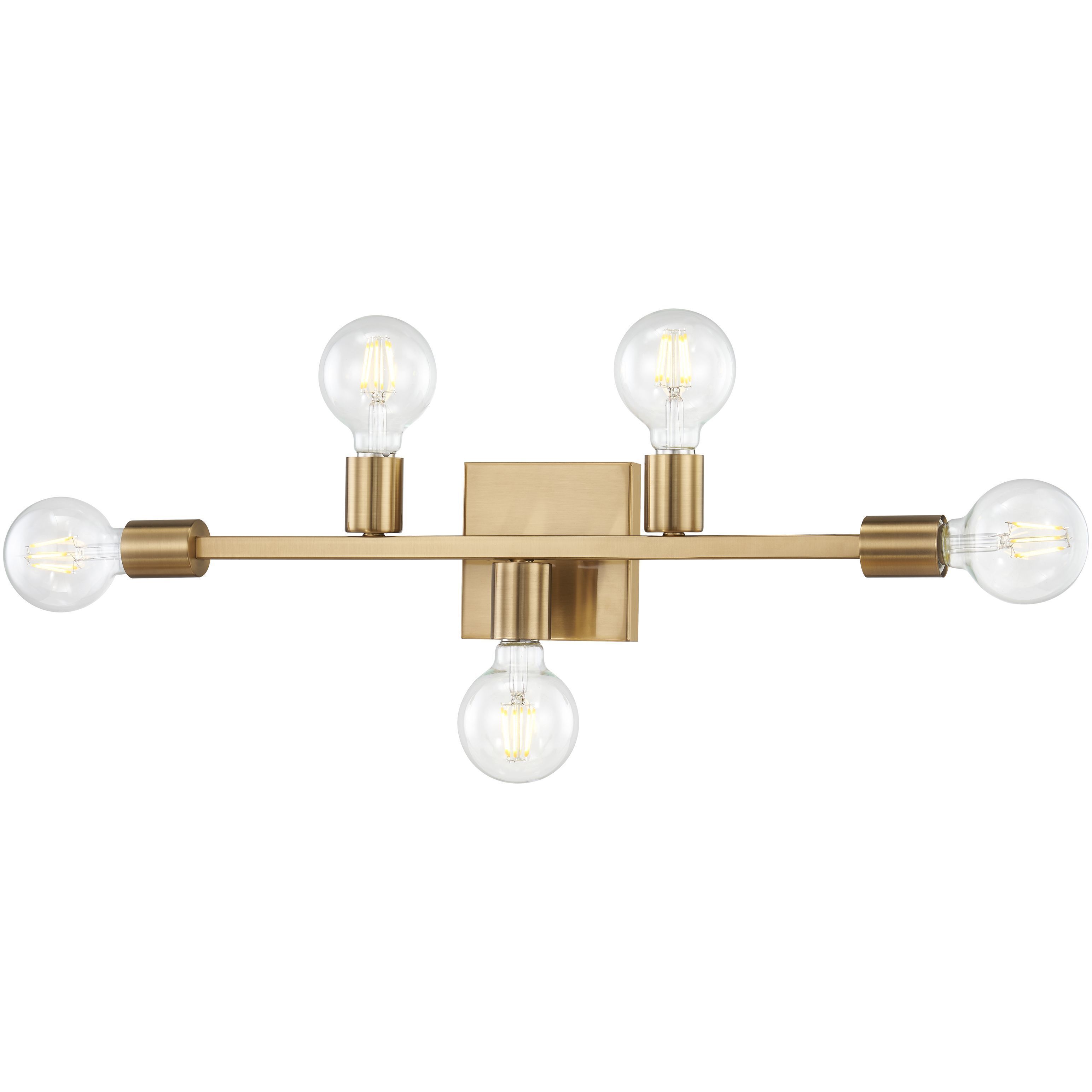 Attune Vanity Light Wall Light in Burnished Brass