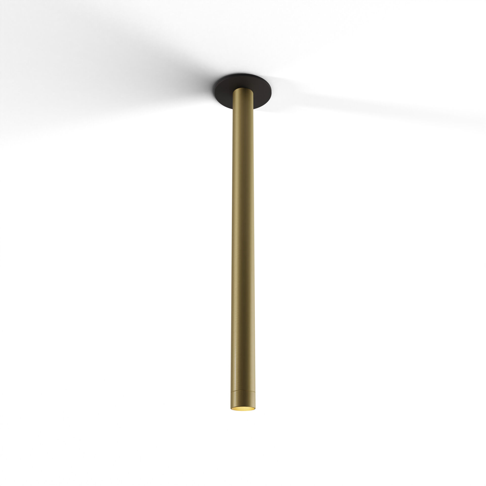 Combi LED 1.5 inch Brass Pendant Ceiling Light, Suspension / Flush Mount 2-in-1