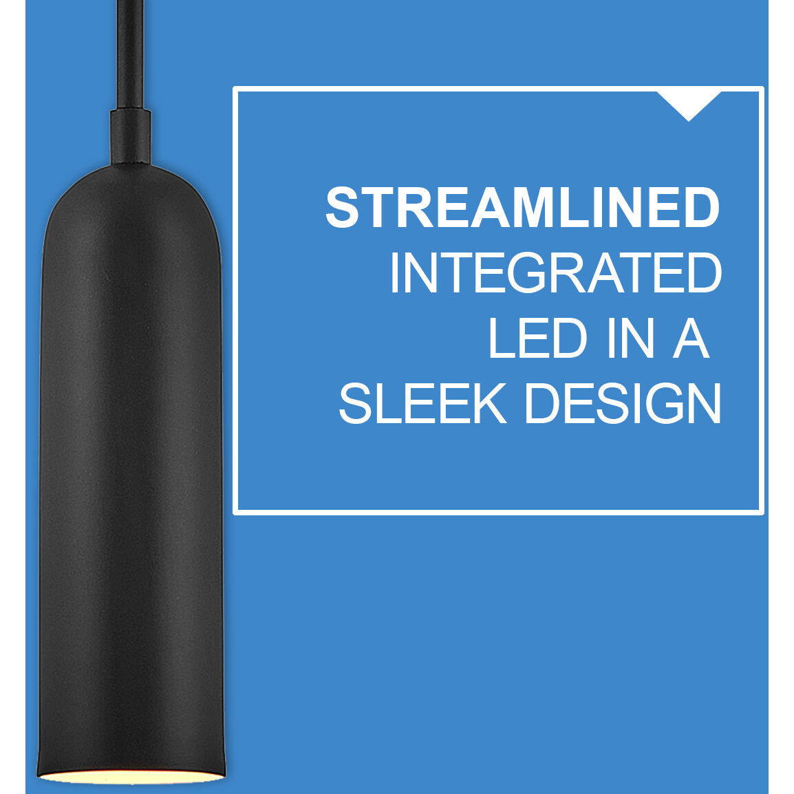 Dax LED 2 inch Black Indoor Pendant Ceiling Light