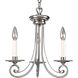 Bradford 3 Light 16 inch Antique Nickel Chandelier Ceiling Light