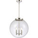 Franklin Restoration Beacon 3 Light 16 inch Polished Nickel Statement Pendant Ceiling Light in Incandescent, Seedy