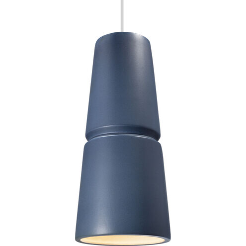 Radiance Collection 1 Light 8 inch Dark Bronze and Midnight Sky and White Pendant Ceiling Light