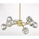 Canada 8 Light 26 inch Gold Chandelier Ceiling Light