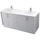 Hayes 72 X 22 X 35 inch Grey Vanity Sink Set