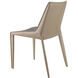 Hanks Upholstery: Light Brown; Base: Taupe Dining Chair