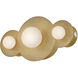 Lisa McDennon Rhea LED 18 inch Heritage Brass Vanity Light Wall Light