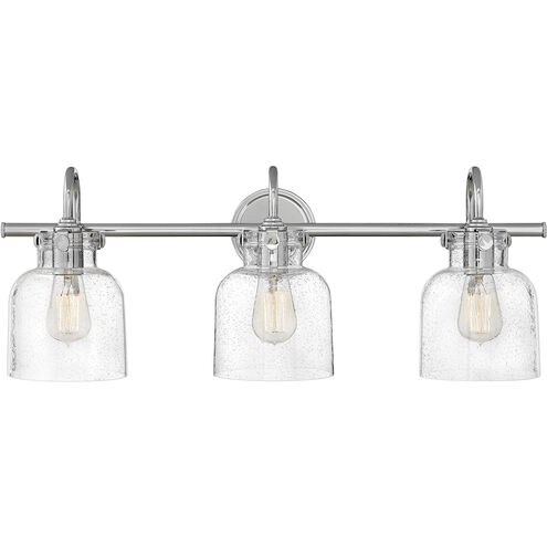 Congress 3 Light 29.5 inch Chrome Vanity Light Wall Light