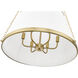 Madeline 6 Light 24 inch Modern Gold Pendant Ceiling Light