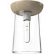 Alora Mood Emil 1 Light 7 inch White and White Oak Flush Mount Ceiling Light