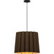 Renata 1 Light 22 inch Black/Ebony Pendant Ceiling Light in Ebony/Ash, 22 in / Medium