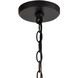 Barrow 6 Light 22 inch Brown with Matte Black Chandelier Ceiling Light