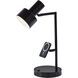 Rowe 19 inch 60.00 watt Black Supercharger Desk Lamp Portable Light
