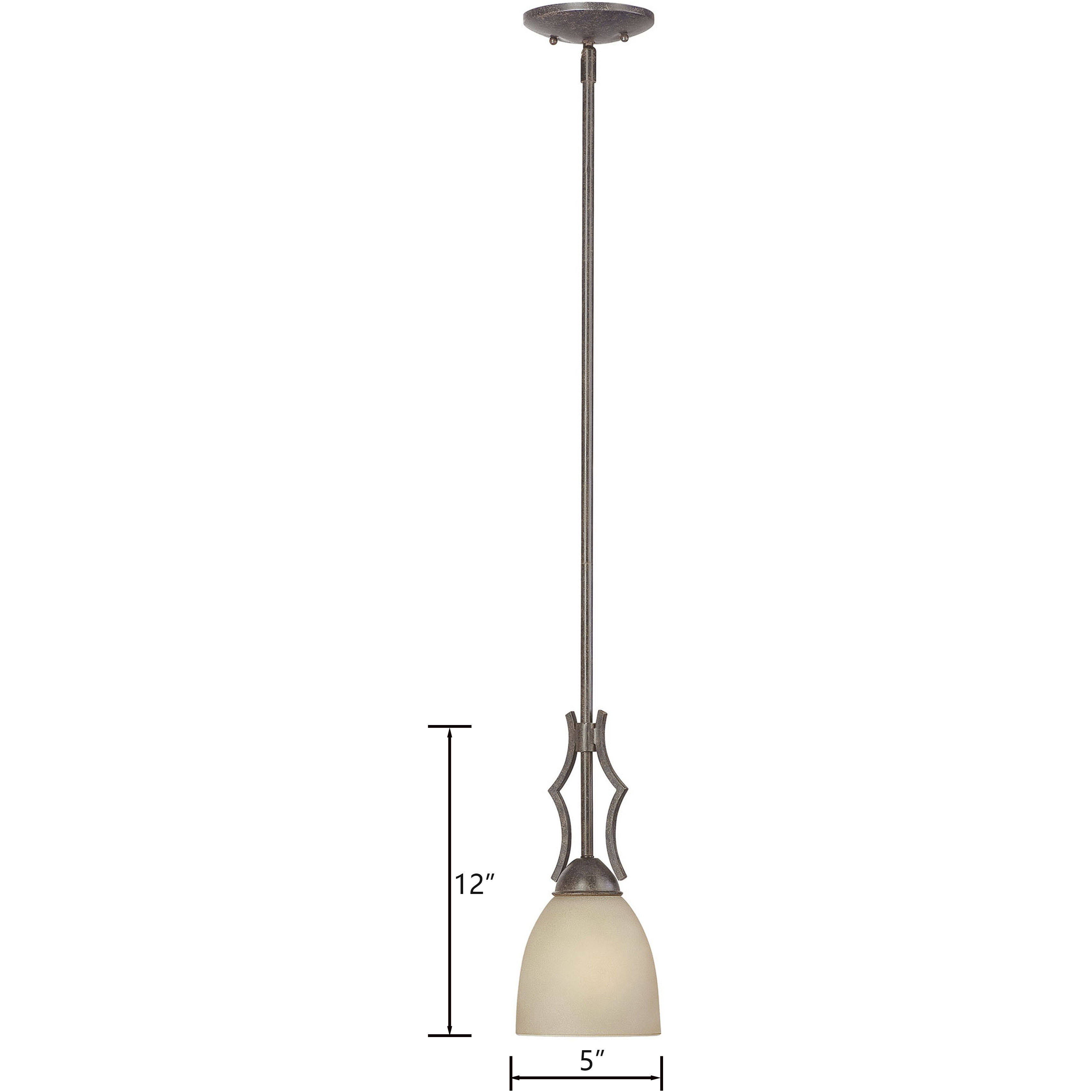 Triton 1 Light 5 inch Sable Bronze Pendant Ceiling Light