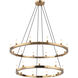 Cascadian 21 Light 39.38 inch Aged Gold Brass Chandelier Ceiling Light
