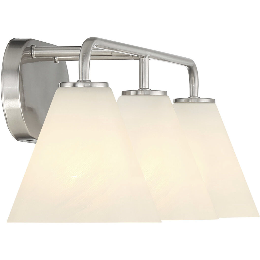 Blair 3 Light 25.5 inch Satin Nickel Bath Wall Light