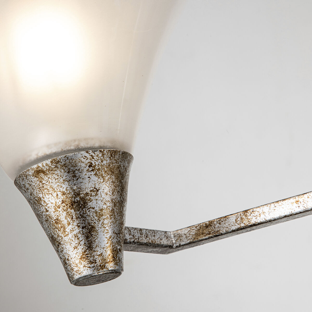 Lemoine 3 Light 24.5 inch Silver Leaf Bath Bar Wall Light