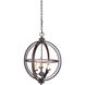 Berkeley 3 Light 17 inch Espresso Foyer Light Ceiling Light, Jeremiah