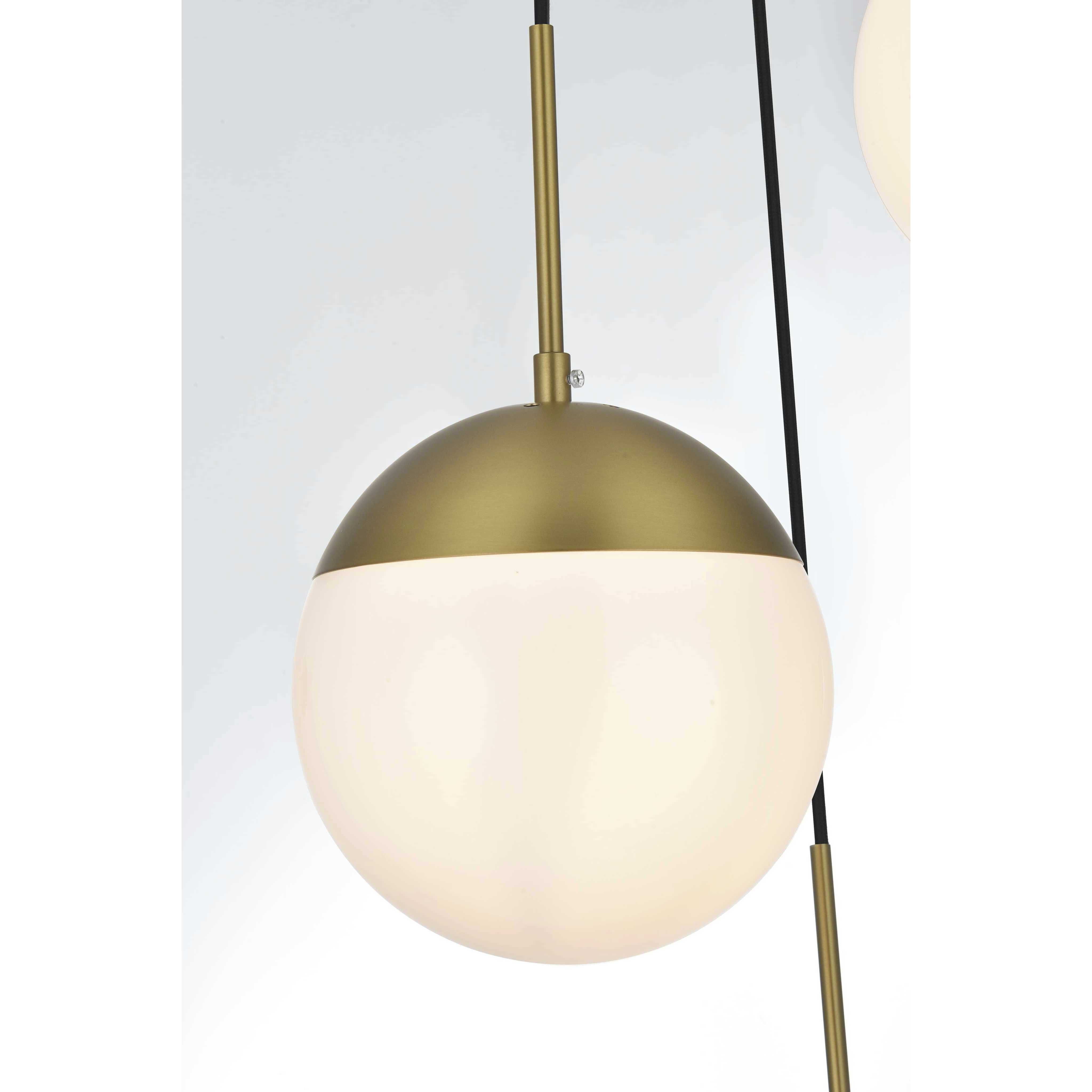 Eclipse 3 Light 18 inch Satin Gold Pendant Ceiling Light