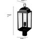 Beaufort 1 Light 21.25 inch Powder Coated Black Outdoor Post Lantern