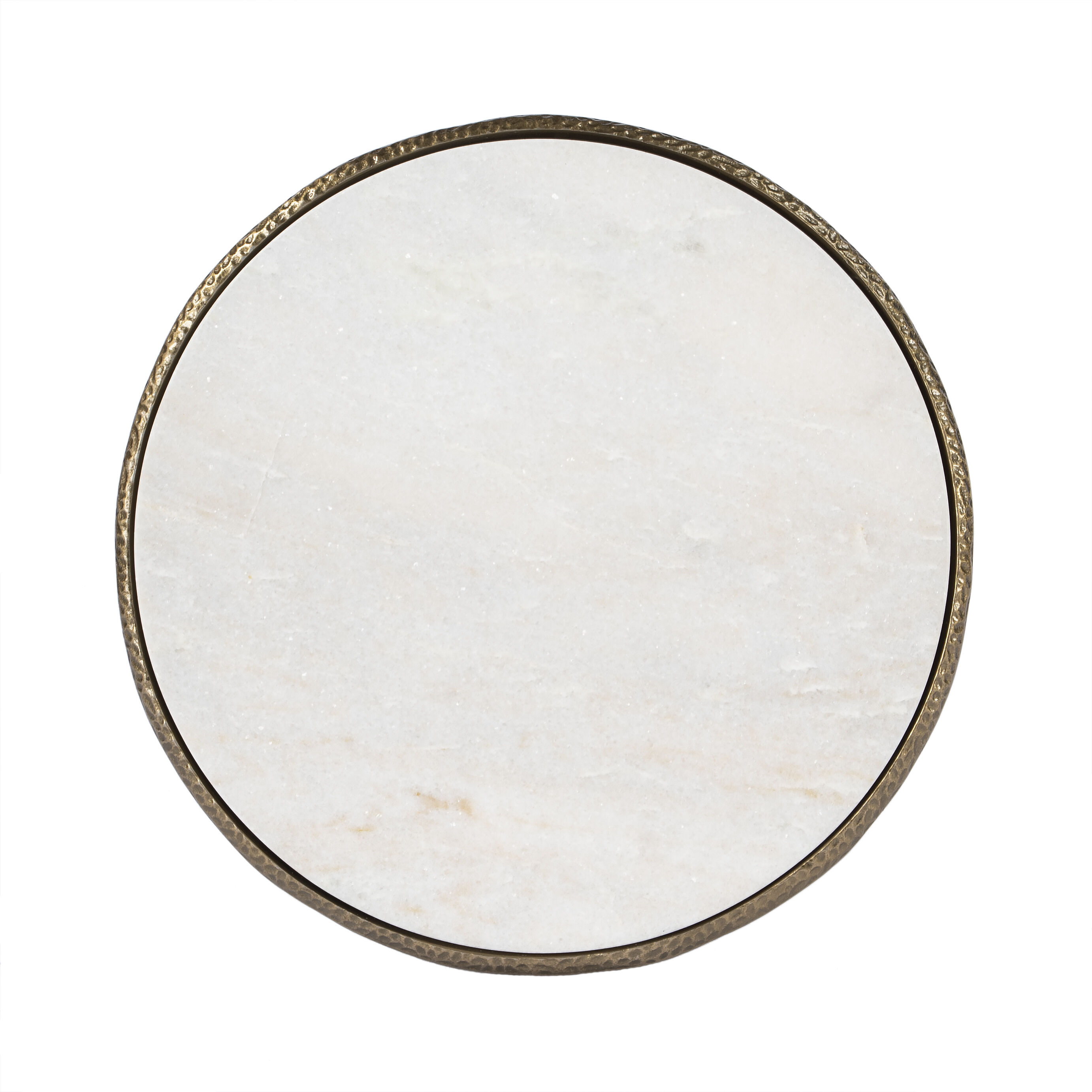 Switlania Marble Side Table in Gold