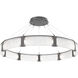 Parallel LED Graphite Chandelier Ceiling Light, Ring