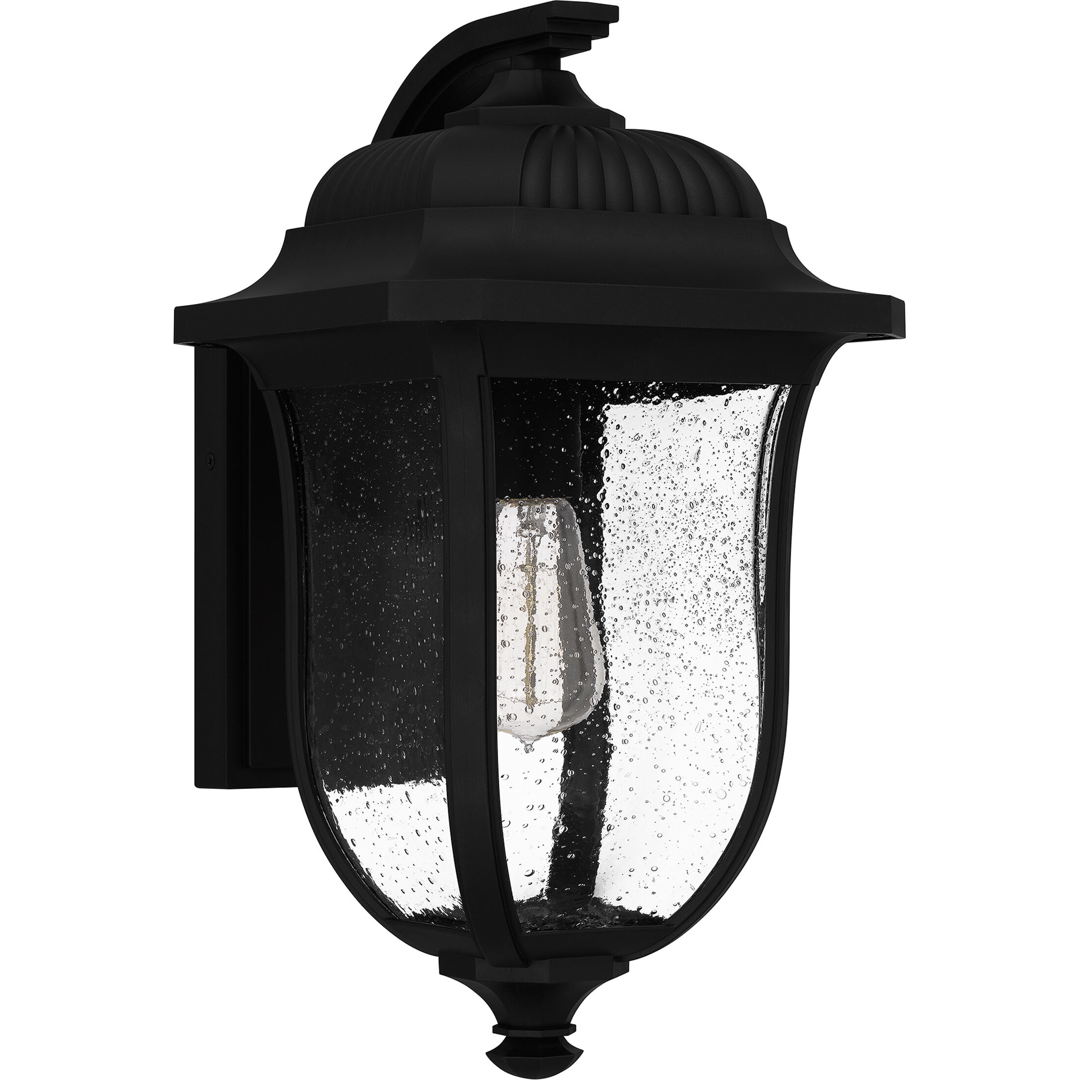 Mulberry 1 Light 17 inch Matte Black Outdoor Wall Lantern