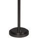 Polly 27.25 inch 60.00 watt Blackened Brass Buffet Lamp Portable Light in White Scalloped Shade