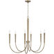 Holden 6 Light 33 inch Aged Brass Chandelier Ceiling Light