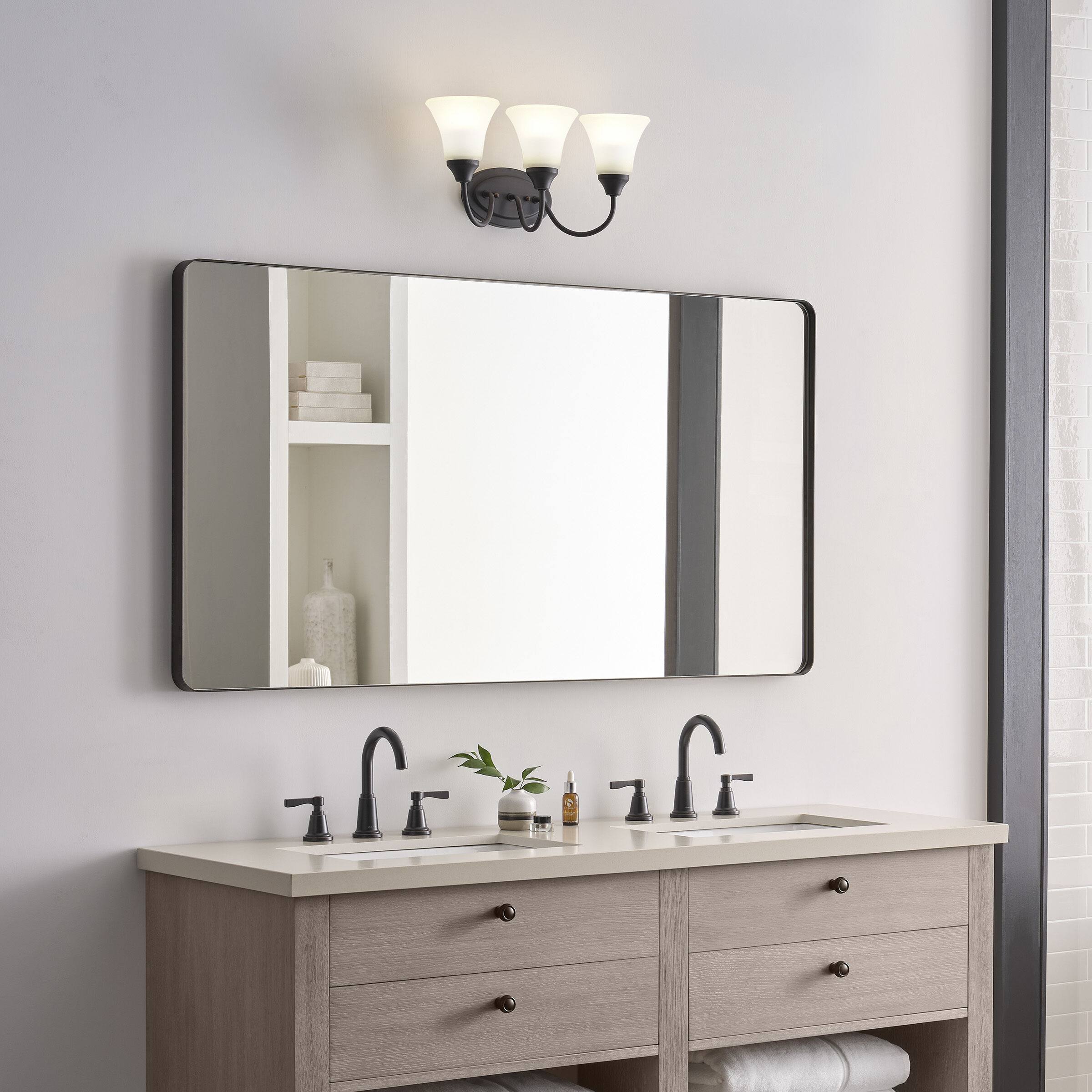 Holman 3 Light 18 inch Bronze Wall Bath Fixture Wall Light