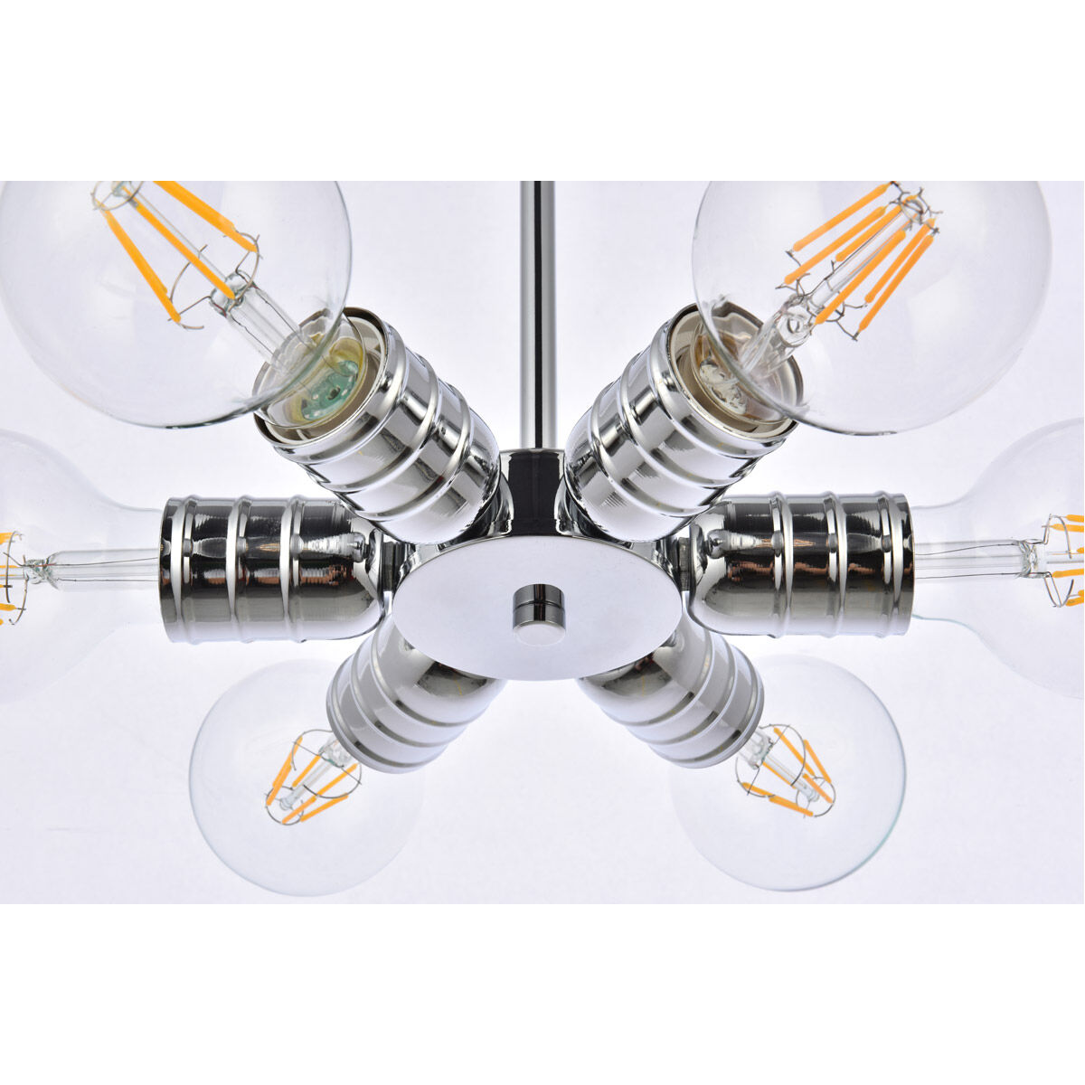 Reyes 6 Light 8.3 inch Chrome Pendant Ceiling Light