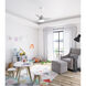 Valda 36 inch Dove Grey Ceiling Fan