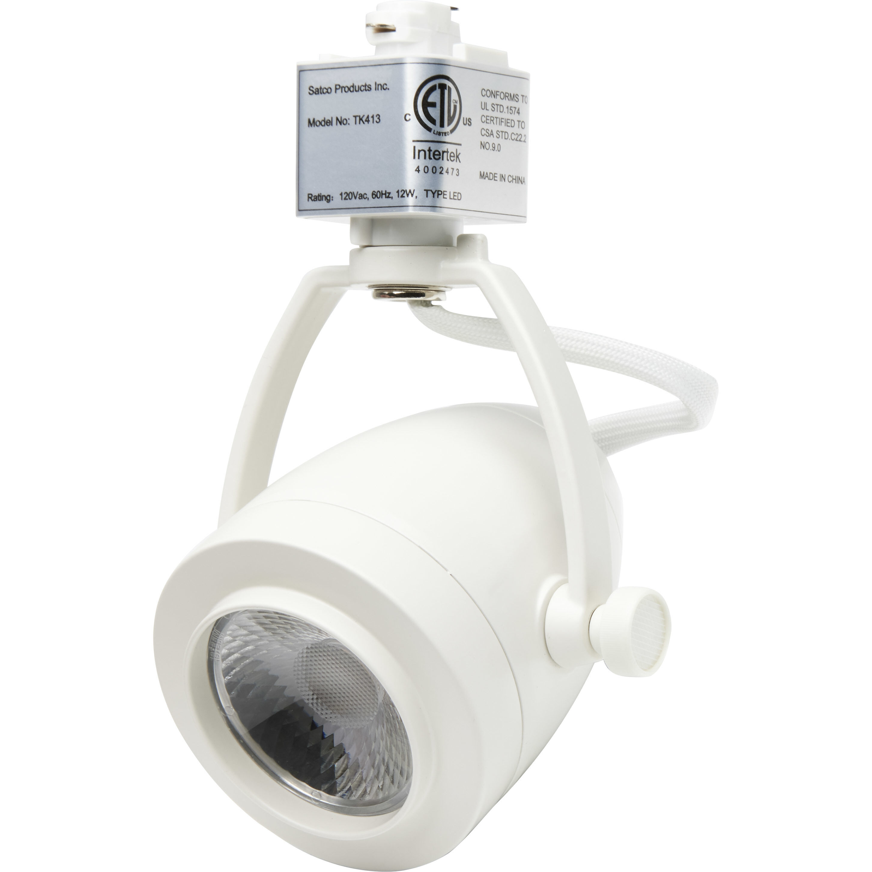 Brentwood 3 Light 120V White Track Kit Ceiling Light