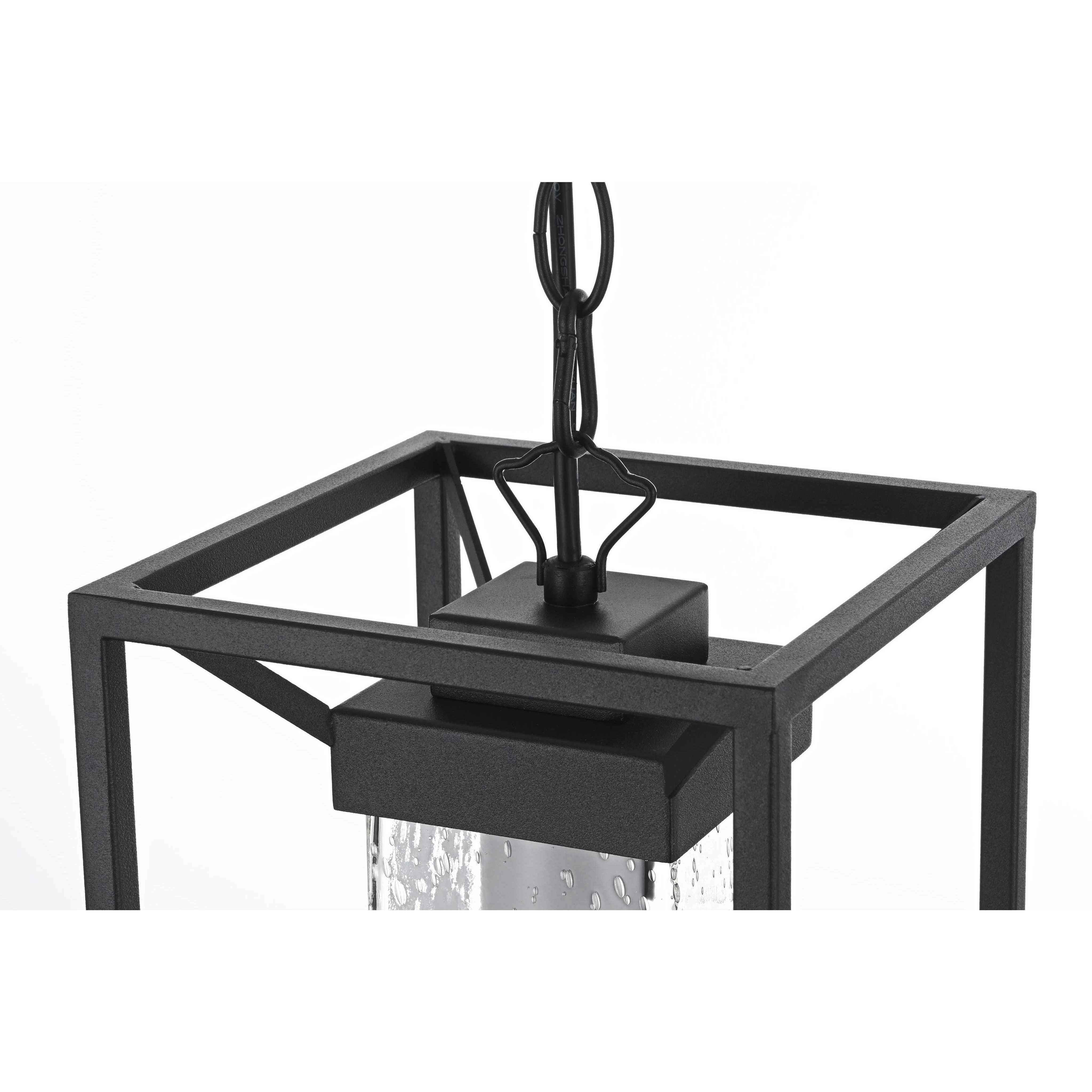 Willington 1 Light 7 inch Black Outdoor Pendant