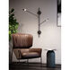 Rotaire LED 4.63 inch Black Wall Sconce Wall Light