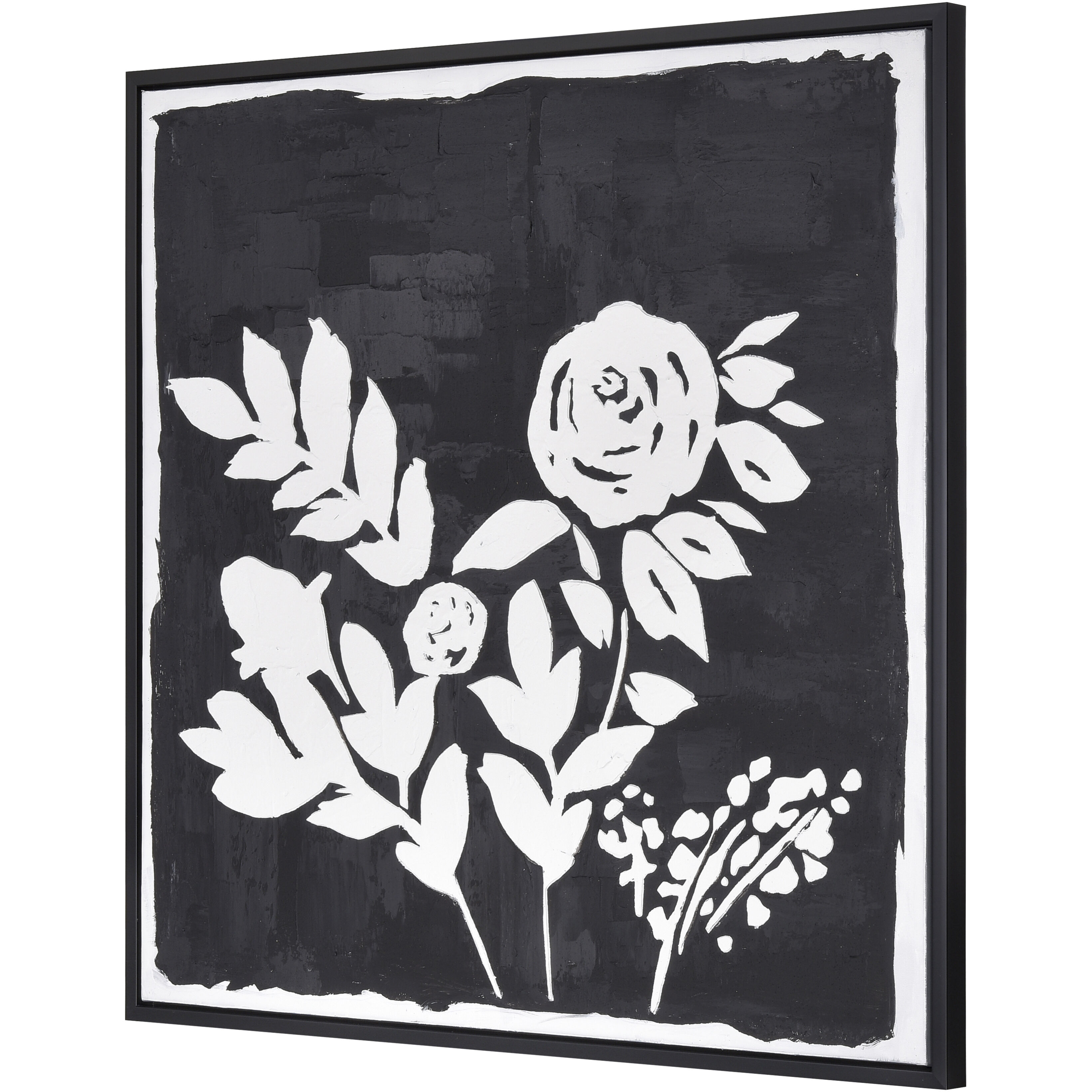 Umbra Black with White Framed Wall Art