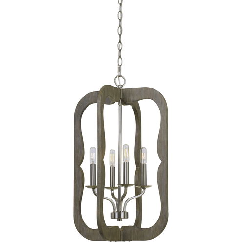 Portici 4 Light 16 inch Wood Pendant Ceiling Light
