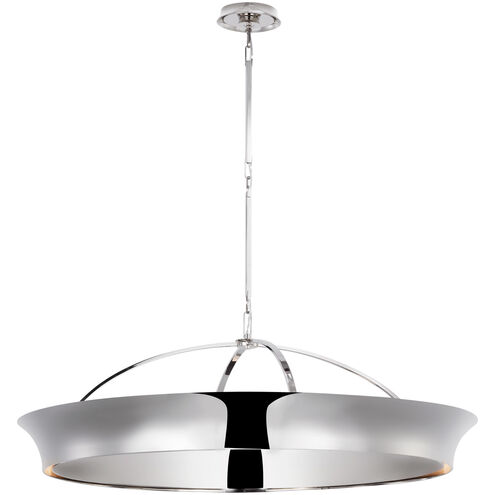 Thomas O'Brien Garland LED 40 inch Polished Nickel Dual Lit Ring Chandelier Ceiling Light