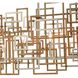 Gridlock 6 Light 44 inch Matte Gold Linear Chandelier Ceiling Light