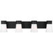 Drew & Jonathan Scott Roy 4 Light 32.25 inch Midnight Black Vanity Light Wall Light