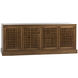 Genti 79 X 20 inch Dark Walnut Sideboard, 4 Door