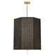 Kate 6 Light 23.75 inch Modern Brass Pendant Ceiling Light in Raven Black