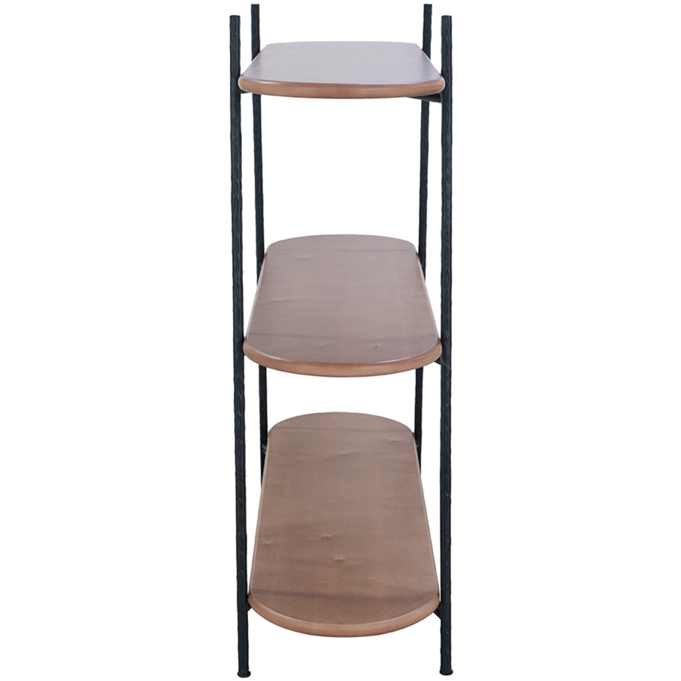 Anita 42.5 inch Brown and Black Shelves