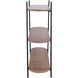 Anita 42.5 inch Brown and Black Shelves