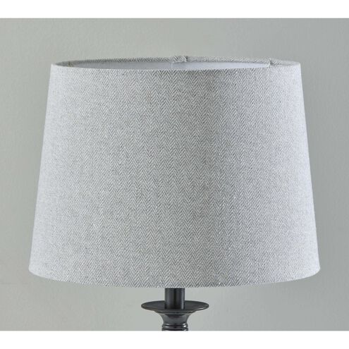 Darcy 26 inch 60.00 watt Black Metal Table Lamp Portable Light, Simplee Adesso