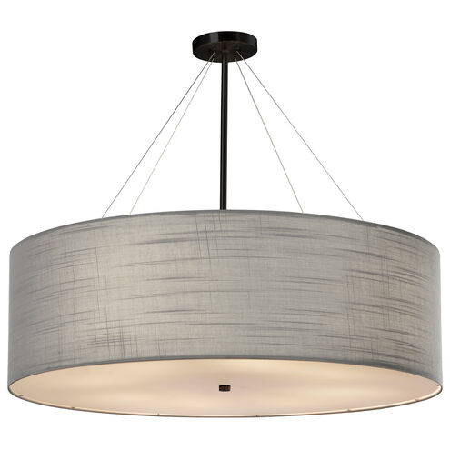 Textile LED 36 inch Matte Black Pendant Ceiling Light